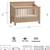 Pottery Barn Larkin Crib & conversion kit for crib & full bed.  White 2 thumbnail