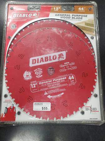 *NEW* DIABLO 12" x 44-Teeth General Purpose Saw Blade (2-Pack) 1