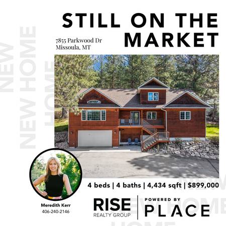 $899,000 / 4434ft2 - 🌳Peaceful, spacious, and still available—this could be yours! (Missoula)64287842701571120