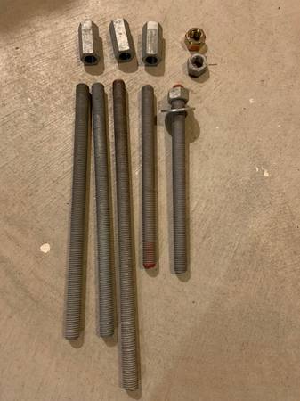 7/8” galvanized threaded rods 1
