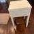 Vintage Solid Wood White Painted Single Drawer Bedside table 4 thumbnail