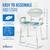 Extra-Wide Shower Chair with Arms and Back 6 thumbnail
