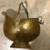 Antique copper coal scuttle, med., porcelain handles, nice condition 1 thumbnail