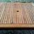 Solid Teak Slat Patio Dining Table 3 thumbnail