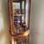 ***SOLID WOOD CURIO CABINET DISPLAY ROUNDED GLASS DOORS*** 14 thumbnail