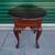 Vintage Solid Cherry Oval Top Side Table w/Drawer 10 thumbnail