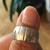 Wide and Solid white Gold Band with shining Design (Size 4-5) 9 thumbnail