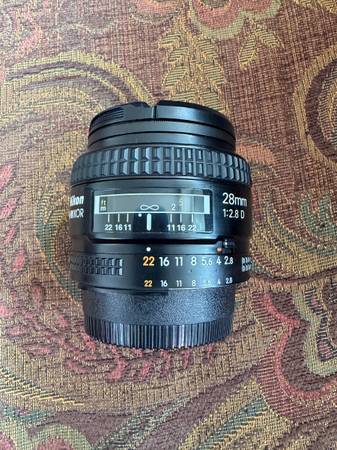 Nikon 28mm Lens with Variable Aperture ring 1