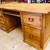 Vinatge Solid Pine Executive Desk – Rustic Hacienda Style 1 thumbnail
