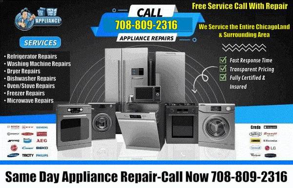 1 ✔APPLIANCE REPAIR-WASHER-DRYER-REFRIGERATOR-OVEN-DISHWASHER-$SAVE 1