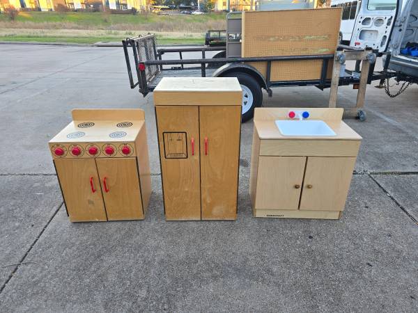 Wooden Play Kitchen Set 1