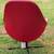 Mcm swivel red vinyl chair 3 thumbnail