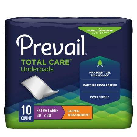 Prevail Total Care Underpads 10Ct Super Absorbent - BULK (Negotiable) 1