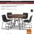 Round Pub  High Table & 4 Bucket Seat Chairs ASHLEY FURNITURE 15 thumbnail