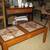 Solid Oak Tile Top Coffee Table Cream w/ Brown 2 thumbnail