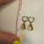 585  14k gold earrings, Natural Citrine 4,4 grams 4 thumbnail