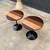 Pair of Vintage Multi-Wood Tulip Style Side Tables 2x 2 thumbnail