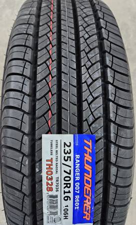 235 70 16 Thunderer Ranger HT Tires 1