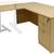 Maple Trendway Sit Stand L Desk 6X5.5/6 Office Desks w/File MSRP $5200 1 thumbnail