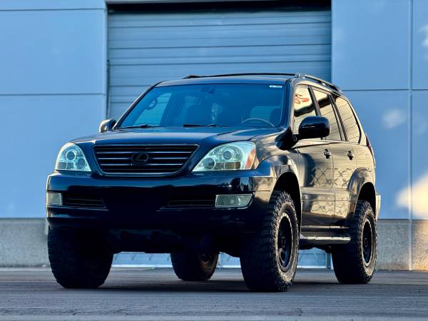 LEXUS GX470 BLACK ON BLACK 2.5 FOX SHOCKS LIFTED METHOD WHEELS 1 OWNER - $11,99163470053353475124