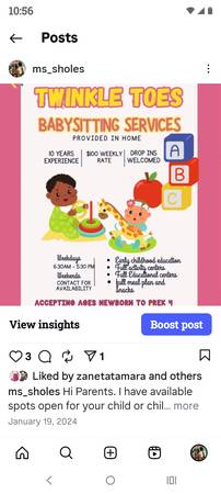 Small In-Home Daycare (New Orleans East)63904508010114120