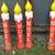 CHRISTMAS BLOWMOLD CANDLES  4 PCS 1 thumbnail