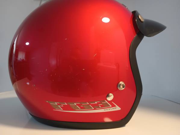 Casco para motocicleta HJC CANDY APPLE RED GRANDE FG3 de KEVLAR con visor - $50 (Harahan)63470458606467122