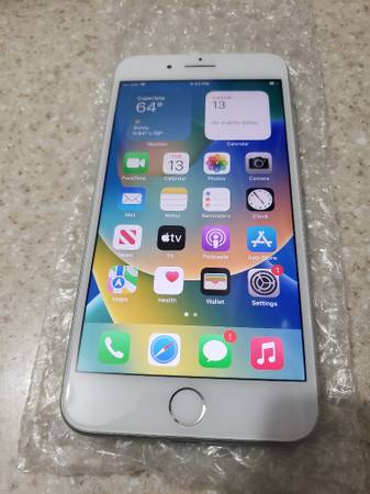 White Apple Iphone 8 Plus 256gb Unlocked Batt 100% IOS 16.7.11 1