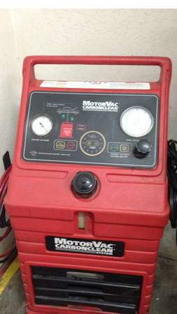 Motor vac fuel injector flush machine 1