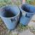 2 Pieces 32 Gallon Each Rubbermaid Brute Trash Can Bin 28"x22" Gray 2 thumbnail