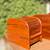 SET of 3 Danish Modern Teak Mid Century Roll Top Storage Box Bin Chest 6 thumbnail