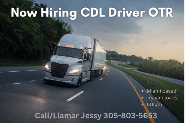 CDL driver OTR 1