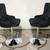 Brand new black velvet swivel adjustable barstools 8 thumbnail