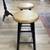 Wood Stool with Black Leg Base 3 thumbnail