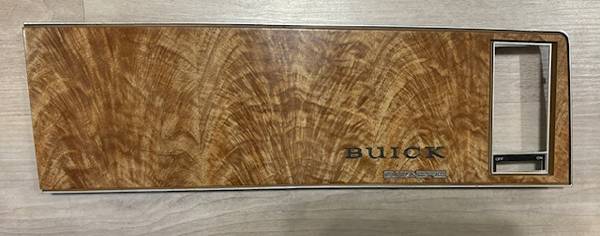 1977-79 Buick LeSabre right side dash woodgrain trim 1