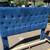 Blue queen upholstered bed frame 2 thumbnail