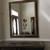 MIRROR CRAVED RECTANGULAR   WALL WOOD QUALITY OLD  GOLD BROWN ANTIQUE 2 thumbnail