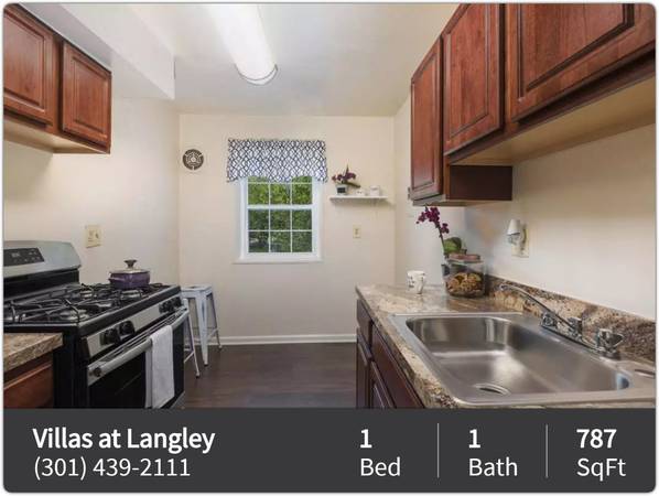 $1,399 / 1br - 787ft2 - Rent an amazing 1 bed 1 bath – Close to transit and bus lines! (Hyattsville - University of Maryland)64040192322051122