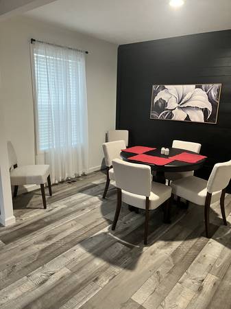 Small round dining table and chairs 1