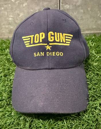 VINTAGE Top Gun San Diego Hat Cap Snap Back Navy 1