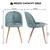 BLACK FRIDAY SALES! Homy Casa · PUZ Modern Aqua Dining Chairs Set of 4 3 thumbnail