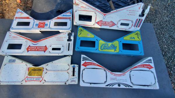 Pinball machine aprons 1