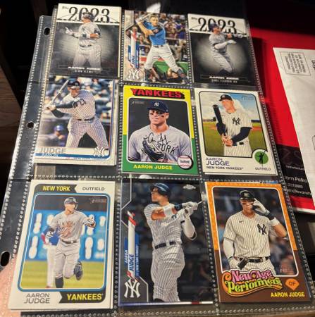 Aaron Judge Yankees baseball 9 cards Pre Hall of Fame buy 1 or all 1