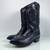 DAN POST BLACK LIZARD LEATHER COWBOY WESTERN BOOTS  MENS SIZE 10.5 EXC 1 thumbnail