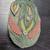 Hand Carved and Painted Wooden Flower Stamp Wall Hanging Plaque 1 thumbnail