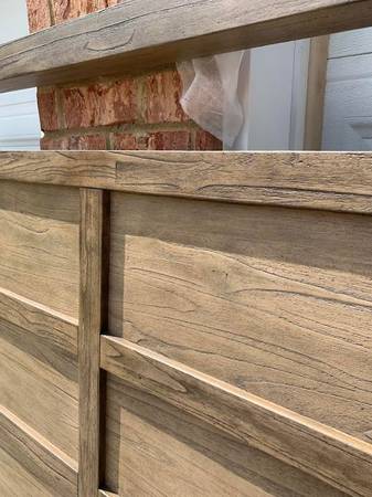 Solid Wood Camel Finish King Bed - $475 (Pendergrass)63469932474753121