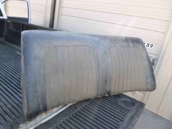 75 Olds Cutlass rear seat back, black 1