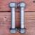 Older (3 Pound) Cast Iron Hand Dumbbell Weight Set (PAIR) - 7.5" LONG 2 thumbnail