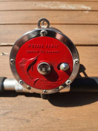 Penn 114H Special 6/0 Carrete de Senador y Penn Senator 3160RS 6/0 Caña - $100 (Hartland, VT)629488561433631213