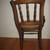 Antique Solid Walnut Wood Side Accent Chair with New Caned Seat 6 thumbnail